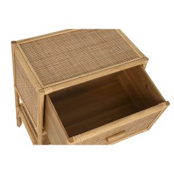 Nattduksbord Home ESPRIT Brun Rattan 47 x 30 x 55 cm