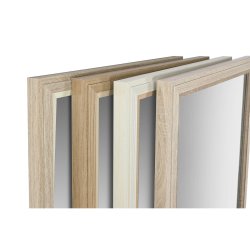 Vggspegel Home ESPRIT Vit Brun Beige Gr 66 x 2 x 92 cm (4 anta