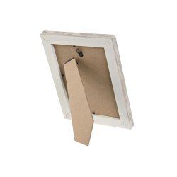 Fotoram Home ESPRIT Vit Naturell Aluminium Glas polystyren Scand
