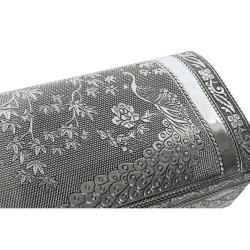 Smyckeskrin Home ESPRIT Grn Silvrig Tr Aluminium 22,5 x 10 x 6
