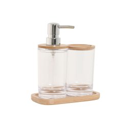 Badkit Home ESPRIT Transparent Naturell Bambu Aluminium polystyr
