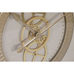 Vggklocka Home ESPRIT Vit Beige Gyllene Glas Jrn 60 x 8 x 60 c