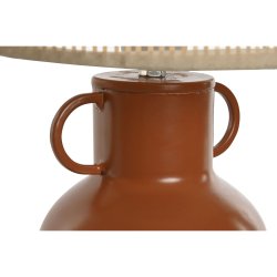Bordslampa Home ESPRIT Vit Naturell Terrakota n Metall Bambu 50