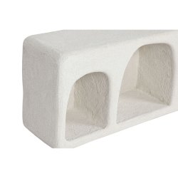 Bokhylla Home ESPRIT Vit Gran Tr MDF 100 x 18 x 30 cm Vgg
