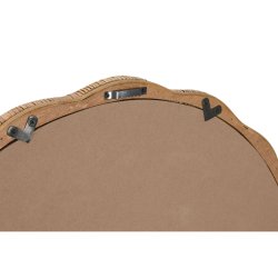 Vggspegel Home ESPRIT Naturell Scandi 80 x 4,5 x 80 cm