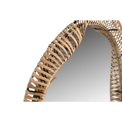 Vggspegel Home ESPRIT Naturell Tropiskt 70 x 6 x 70 cm