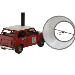 Bordslampa Home ESPRIT Vit Rd linne Metall 20 x 14 x 27 cm