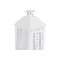 Lykta Home ESPRIT Vit Glas Jrn Shabby Chic 20 x 20 x 55 cm (3 D