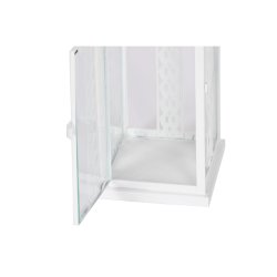 Lykta Home ESPRIT Vit Glas Jrn Shabby Chic 20 x 20 x 55 cm (3 D
