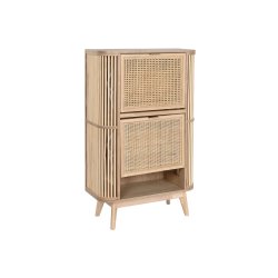 Skostll Home ESPRIT Gyllene Naturell Rattan Grantr Tropiskt 70
