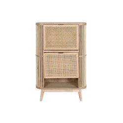 Skostll Home ESPRIT Gyllene Naturell Rattan Grantr Tropiskt 70