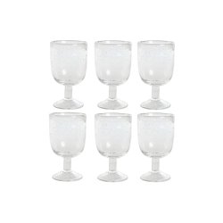 Glasset Home ESPRIT Transparent Glas 300 ml 8 x 8 x 14 cm (6 ant