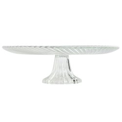 Platt skl Home ESPRIT Transparent Glas 31 x 31 x 9,5 cm