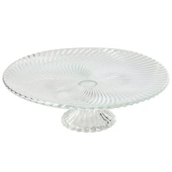 Platt skl Home ESPRIT Transparent Glas 31 x 31 x 9,5 cm