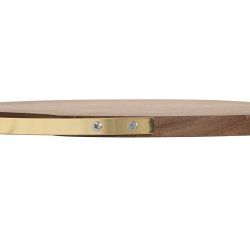 Skrbrda Home ESPRIT Gyllene Naturell Metall Akaciatr 32,3 x 3