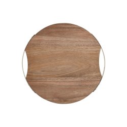 Skrbrda Home ESPRIT Gyllene Naturell Metall Akaciatr 32,3 x 3