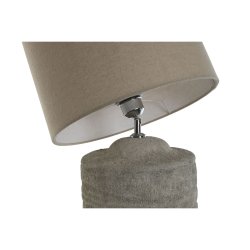 Bordslampa Home ESPRIT Gr Cement 50 W 220 V 24 x 24 x 82 cm