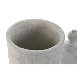 Vas Home ESPRIT Gr Cement Orientalisk 15 x 15 x 25 cm