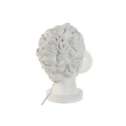 Bordslampa Home ESPRIT Vit Harts Plast 220 V 20 x 36 x 31 cm