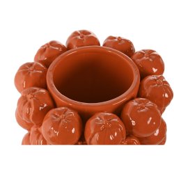 Vas Home ESPRIT Orange Keramik Stengods Tropiskt 25 x 25 x 30 cm