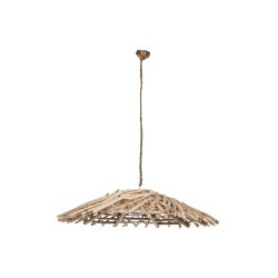 Taklampa Home ESPRIT Naturell Tr Eukalyptus tr 50 W 100 x 100
