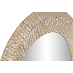 Vggspegel Home ESPRIT Gyllene Modern Avskalad 78 x 4 x 78 cm