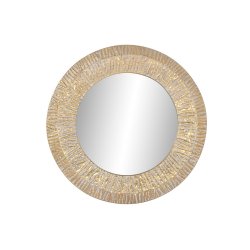 Vggspegel Home ESPRIT Gyllene Modern Avskalad 78 x 4 x 78 cm