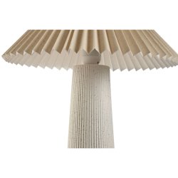 Bordslampa Home ESPRIT Beige Keramik 50 W 220 V 35 x 35 x 41 cm