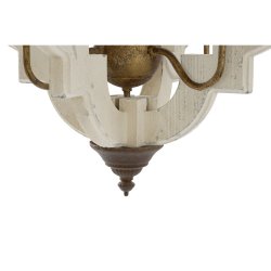 Taklampa Home ESPRIT Vit Brons Jrn Gran 40 W 63 x 63 x 74 cm