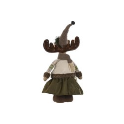 Julgranskula Home ESPRIT Brun Grn Ren 25 x 15 x 55 cm (2 antal)