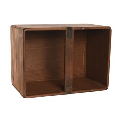 Frvaringsldor Home ESPRIT Brun Grantr 35 x 25 x 20 cm 3 Delar