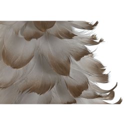 Julgran Home ESPRIT Vit Gyllene Papp Fjder 22 x 22 x 46 cm (2 a