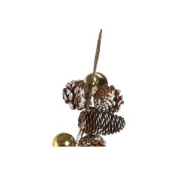 Julkrans Home ESPRIT Gyllene Silvrig Naturell 8 x 8 x 120 cm (2