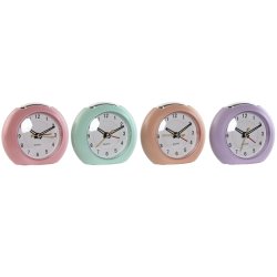 bordsklocka Home ESPRIT Rosa Korall Mint Lila (4 antal)