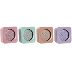 bordsklocka Home ESPRIT Grn Rosa Korall Lila (4 antal)