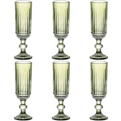 Glasset Home ESPRIT Grn Glas 6 x 6 x 18,4 cm (6 antal)