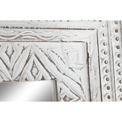 Vggspegel Home ESPRIT Vit Indier Avskalad 87 x 4 x 175 cm