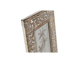 Fotoram Home ESPRIT Vit Naturell Glas Mangotr Indier 26,5 x 2 x