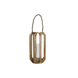 Ljusstakar Home ESPRIT Naturell Glas Mangotr
