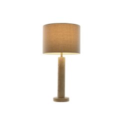 Bordslampa Home ESPRIT Beige linne Marmor 35 x 35 x 72 cm