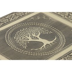 Smyckeskrin Home ESPRIT Vit Champagne Tr Aluminium 38 x 20 x 7,