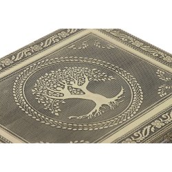 Smyckeskrin Home ESPRIT Vit Champagne Tr Aluminium 22,5 x 17,5