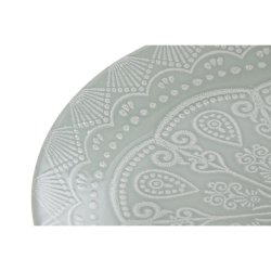 Tallriksset Home ESPRIT Grn Stengods Mandala Arab 27 x 27 x 2,5