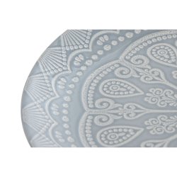 Tallriksset Home ESPRIT Bl Stengods Mandala Arab 27 x 27 x 2,8
