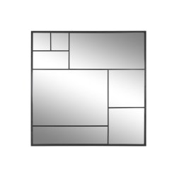 Vggspegel Home ESPRIT Svart 90 x 2 x 90 cm