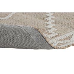 Matta Home ESPRIT Vit Naturell Boho 160 x 230 x 1 cm