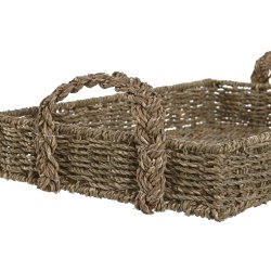 Snacksbricka Home ESPRIT Naturell Tropiskt (2 antal)