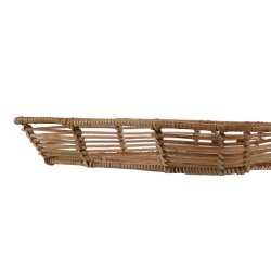 Uppsttning med Brickor Home ESPRIT Naturell Tropiskt 44 x 32 x