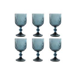 Glasset Home ESPRIT Bl Glas 8,8 x 8,8 x 16,3 cm (6 antal)