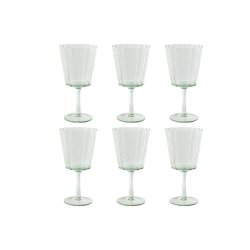 Glasset Home ESPRIT Grn Glas 9 x 9 x 17,8 cm (6 antal)
